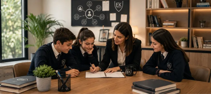 Karataraklı Koleji Ortaokulu öğrencileri